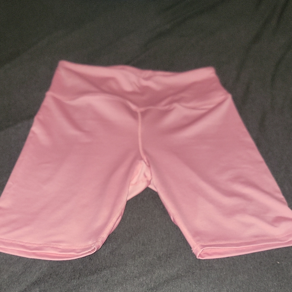 Amazon Pink Bike Shorts High-Rise Stretch